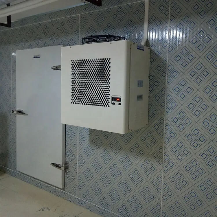 Refrigeration unit for walk in cooler